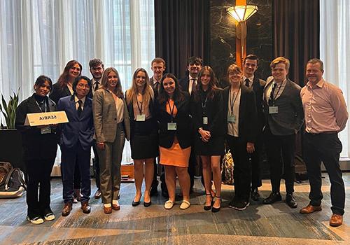 students participate in the Model UN